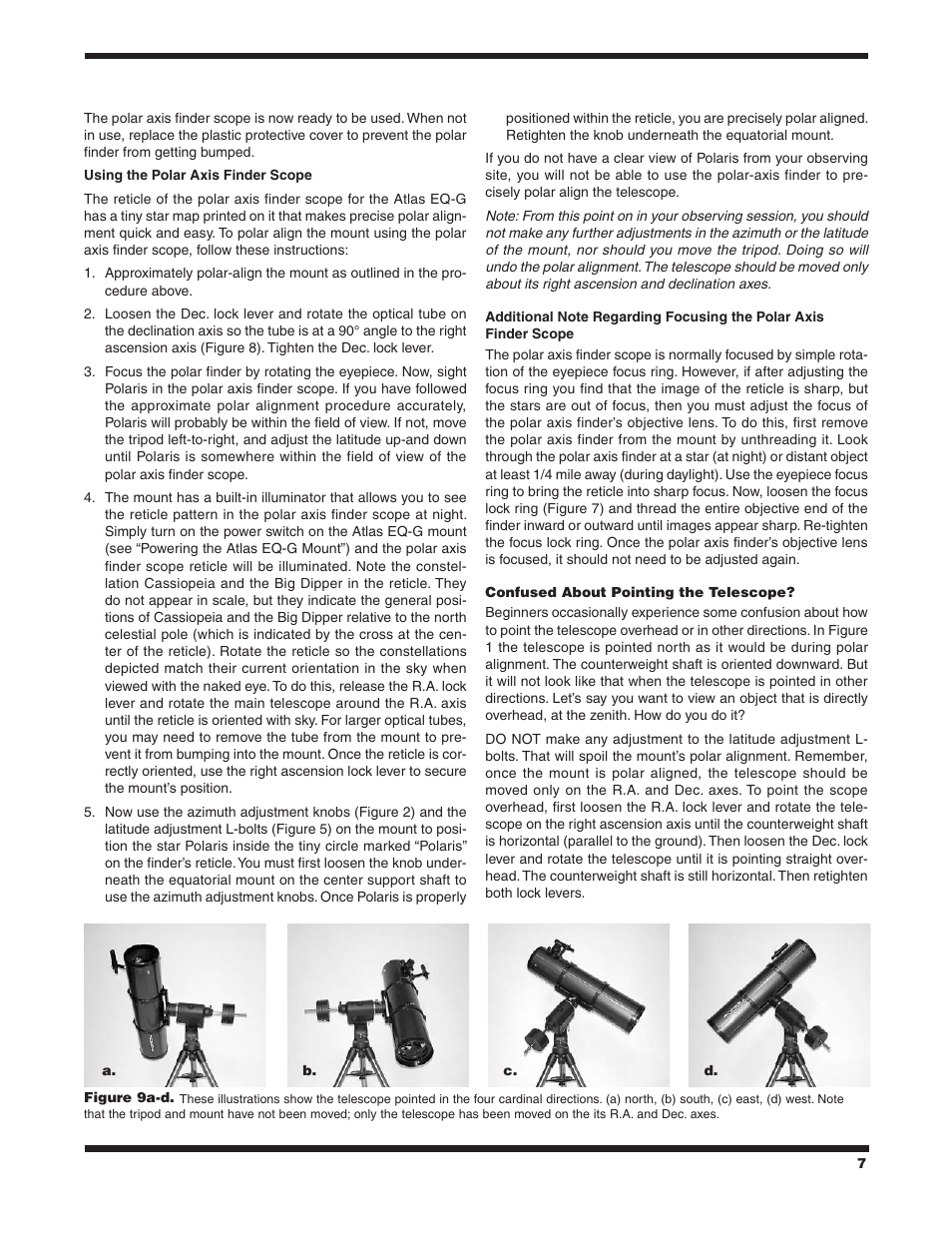 Orion ATLAS EQ-G User Manual | Page 7 / 27