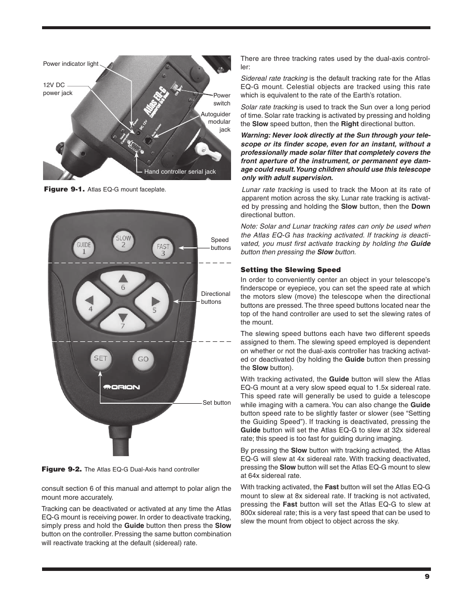 Orion ATLAS EQ-G User Manual | Page 9 / 27