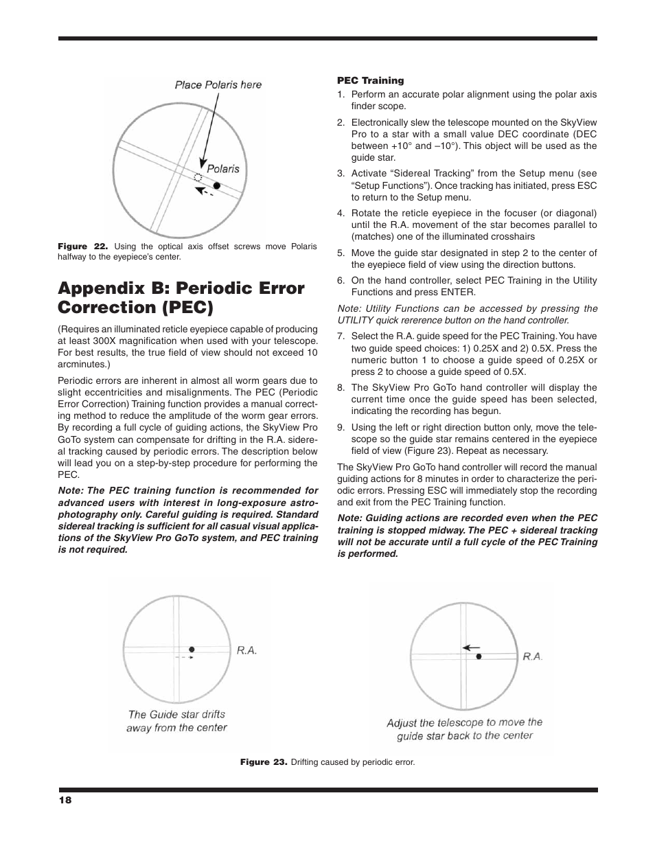 Appendix b: periodic error correction (pec) | Orion SKYVIEW PRO 7817 User Manual | Page 18 / 20