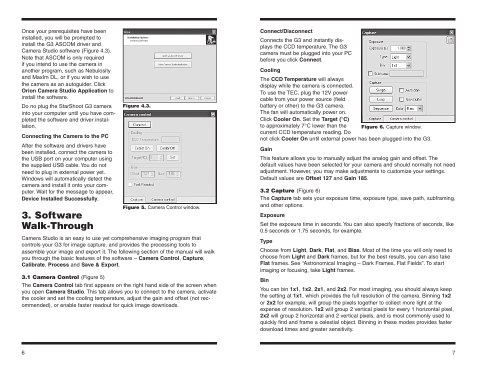 Software walk‑through | Orion STARSHOOT G3 User Manual | Page 4 / 13