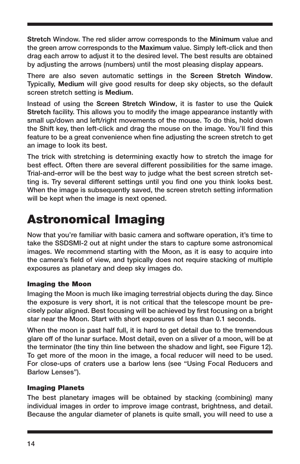 Astronomical imaging | Orion 52083 User Manual | Page 14 / 44