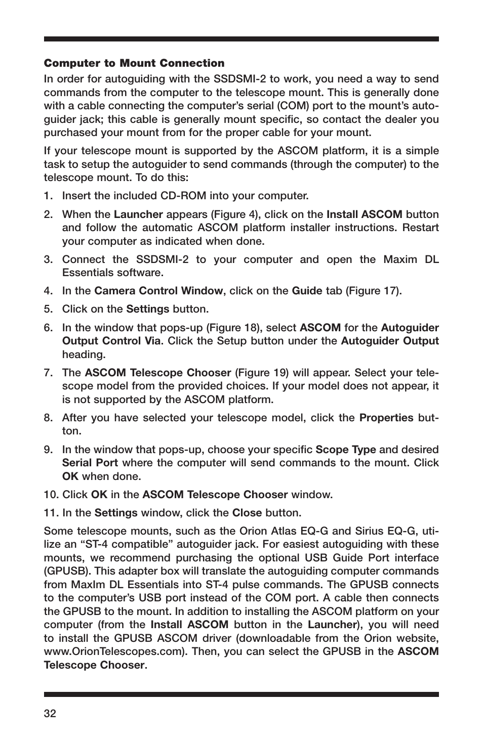 Orion 52083 User Manual | Page 32 / 44