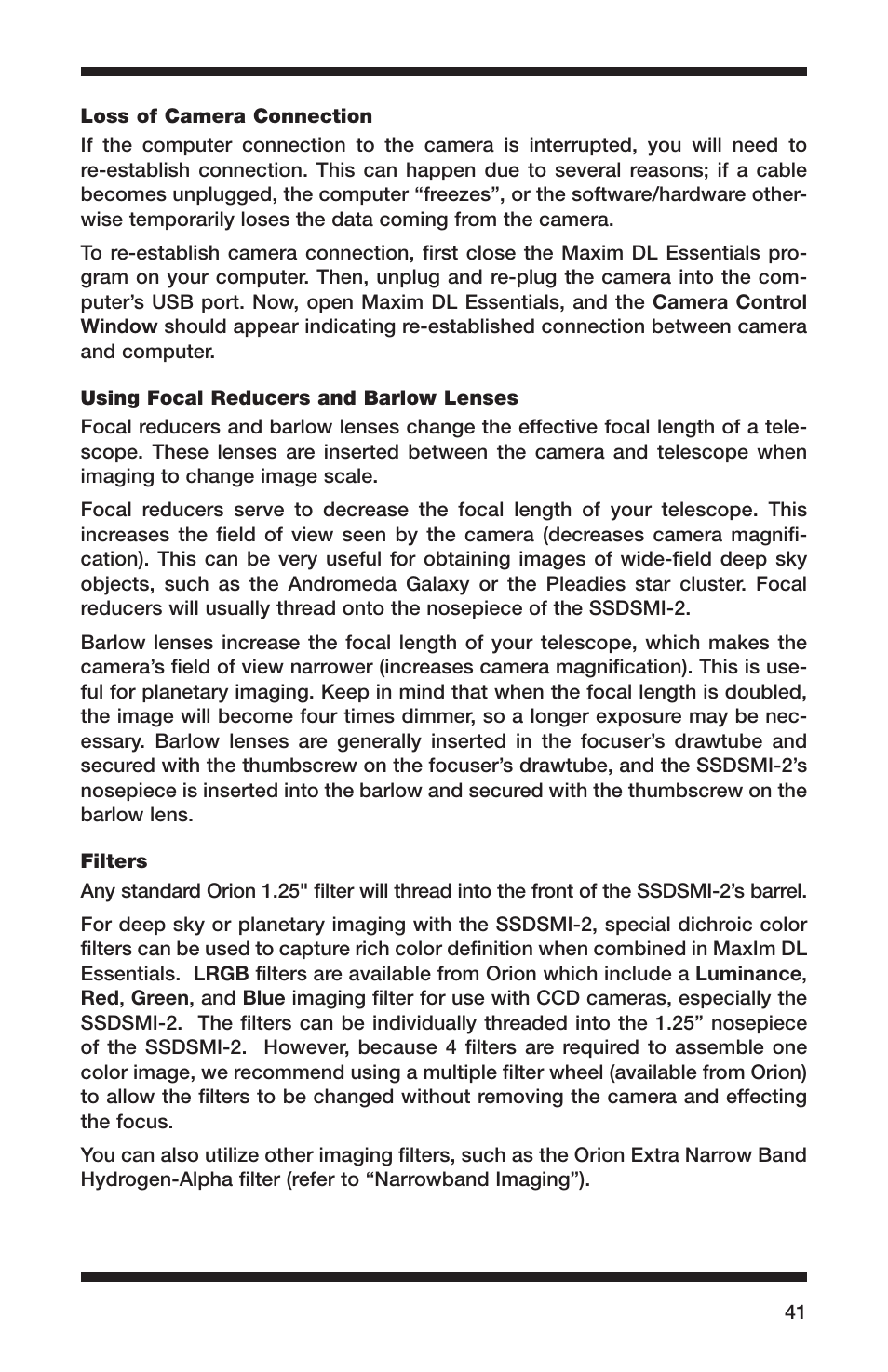 Orion 52083 User Manual | Page 41 / 44