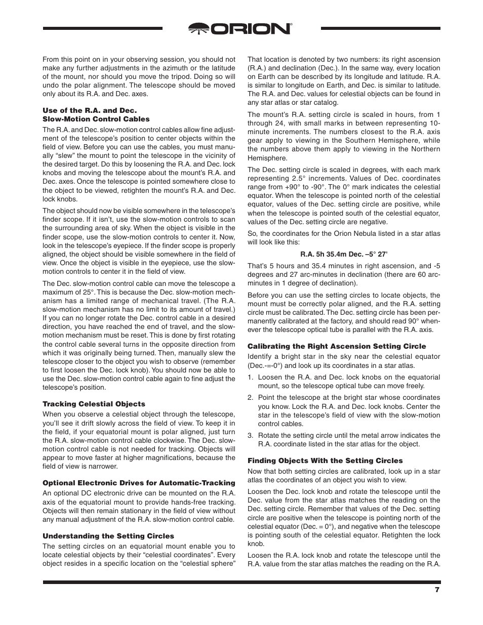 Orion SPACE PROBE 9843 User Manual | Page 7 / 15