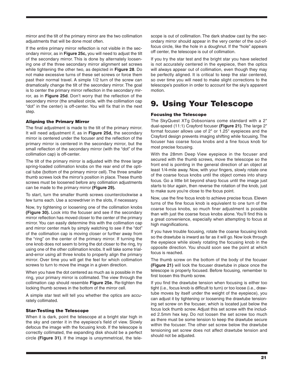 Using your telescope 9 | Orion SKYQUEST XTG User Manual | Page 21 / 37