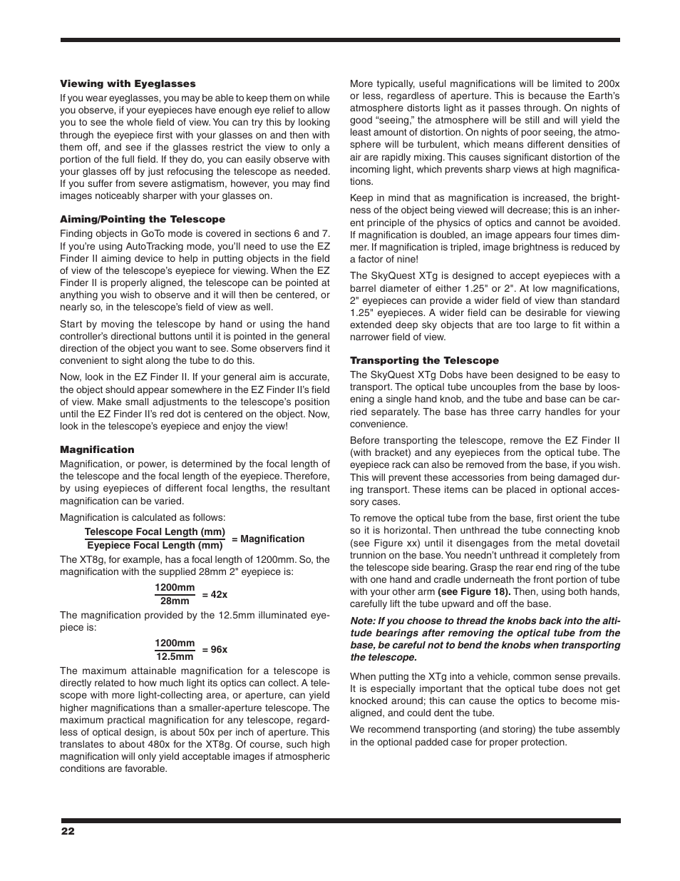 Orion SKYQUEST XTG User Manual | Page 22 / 37