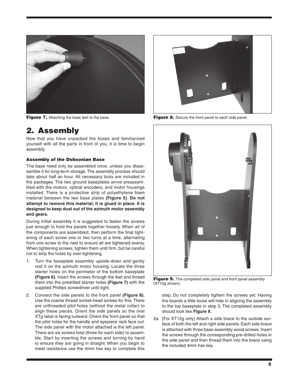 Assembly 2 | Orion SKYQUEST XTG User Manual | Page 5 / 37