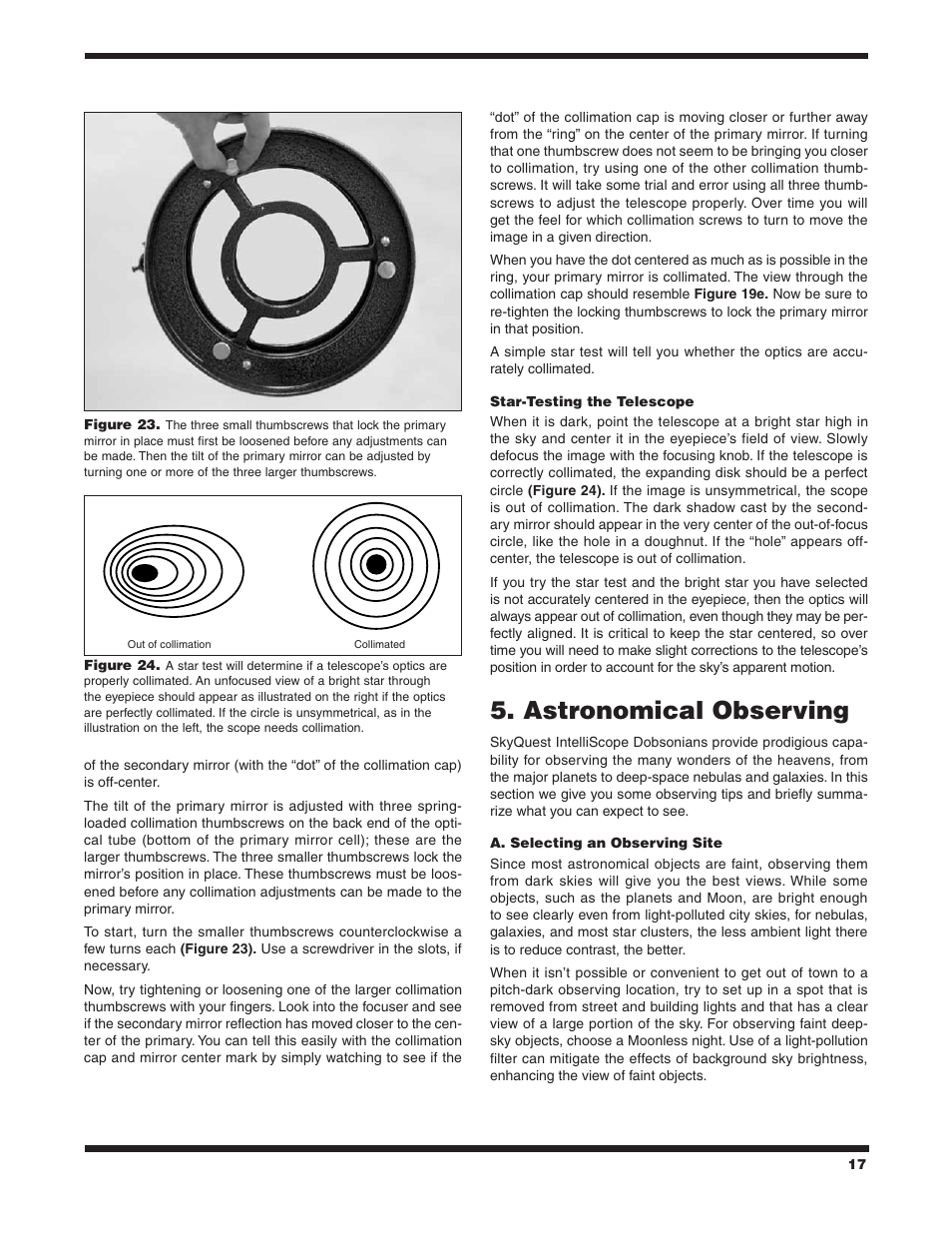 Astronomical observing | Orion SKYQUEST #27189 XT12I User Manual | Page 17 / 24