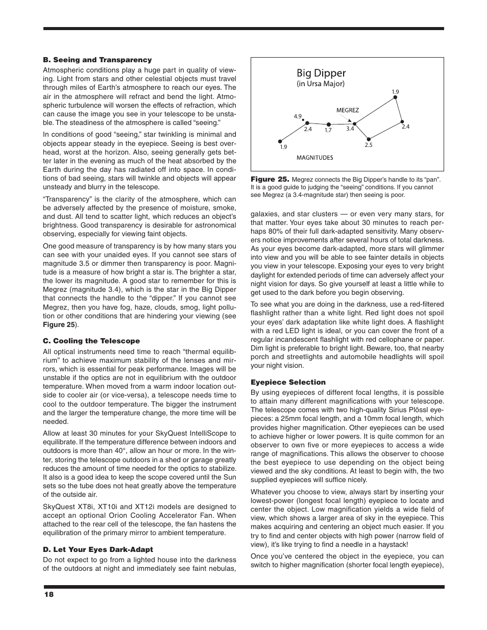 Orion SKYQUEST #27189 XT12I User Manual | Page 18 / 24