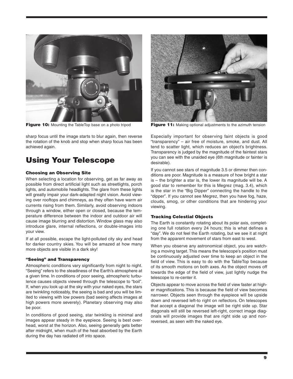 Using your telescope | Orion STARMAX 9541 User Manual | Page 9 / 16