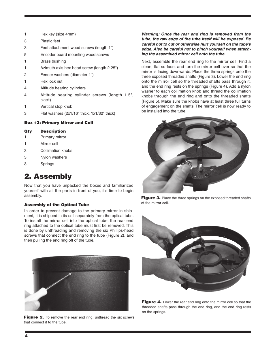Assembly | Orion SKYQUEST XT12 User Manual | Page 4 / 20