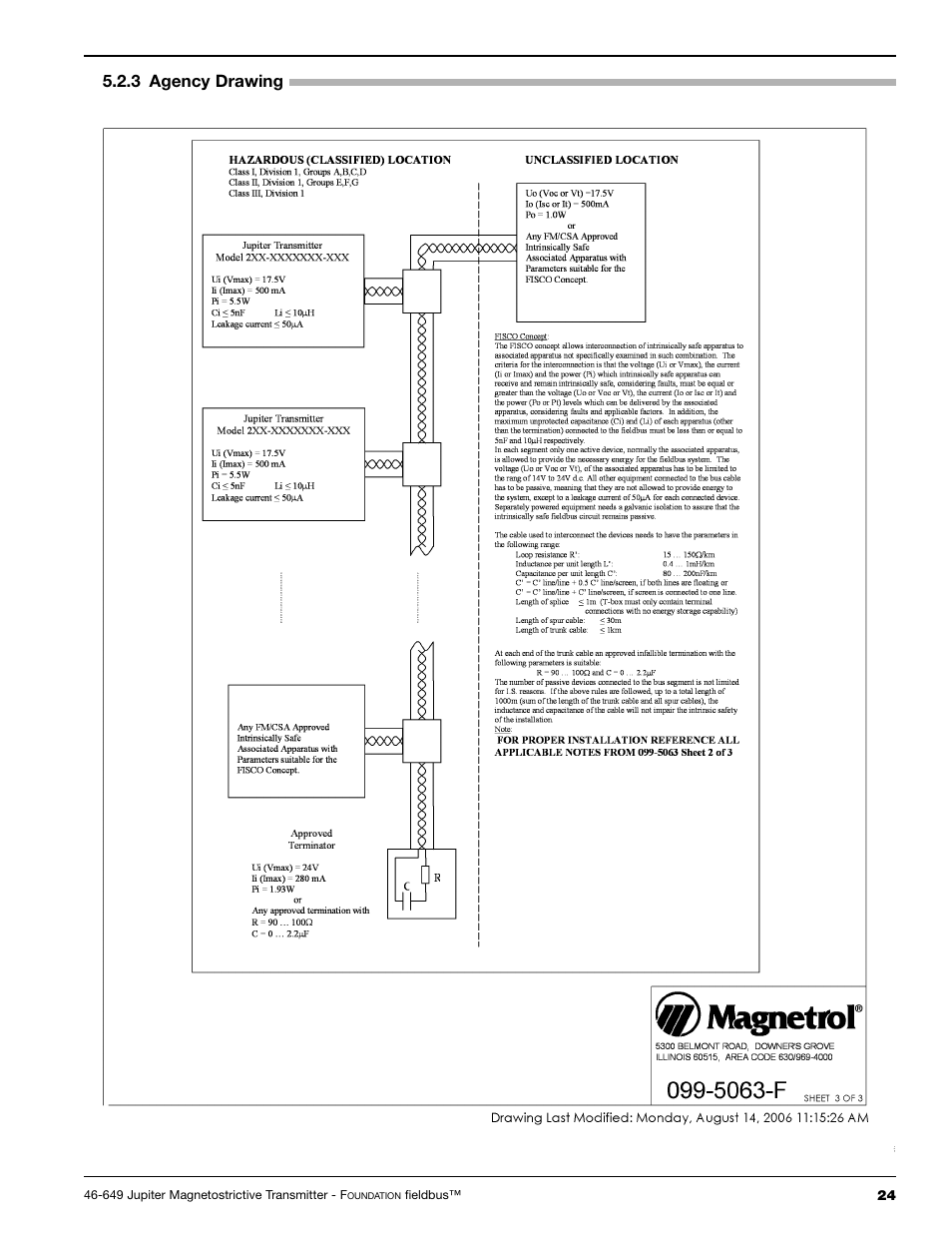 3 agency drawing | Orion 2xx User Manual | Page 27 / 36
