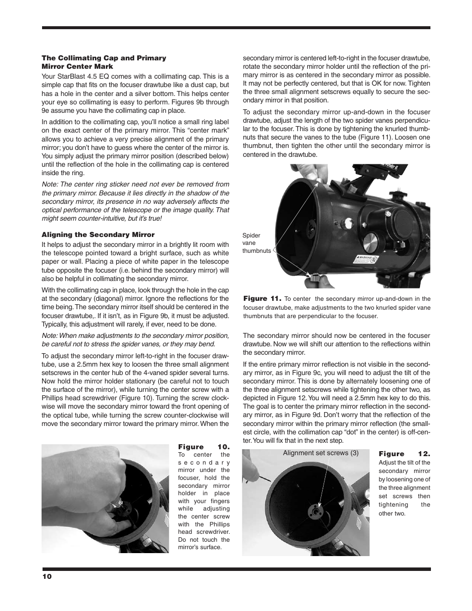 Orion starBlast 4.5 EQ User Manual | Page 10 / 14