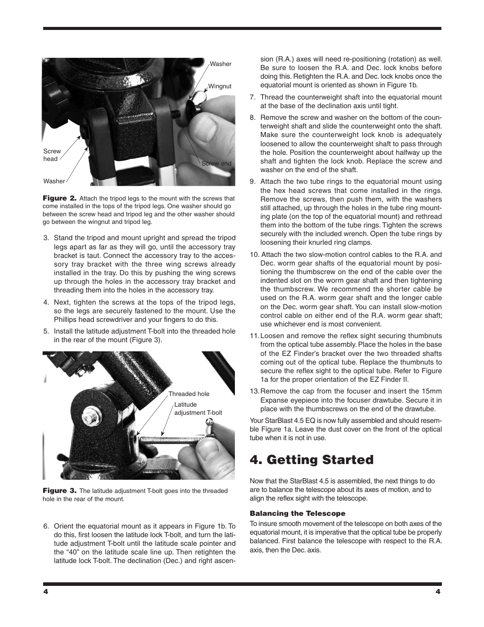 Getting started | Orion starBlast 4.5 EQ User Manual | Page 4 / 14