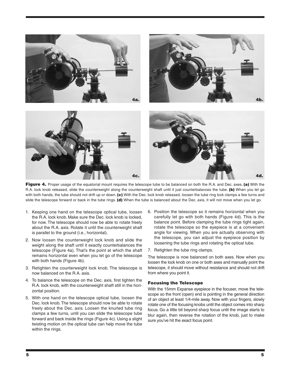 Orion starBlast 4.5 EQ User Manual | Page 5 / 14