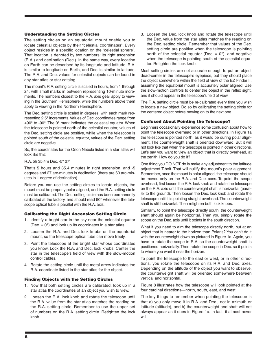 Orion starBlast 4.5 EQ User Manual | Page 8 / 14