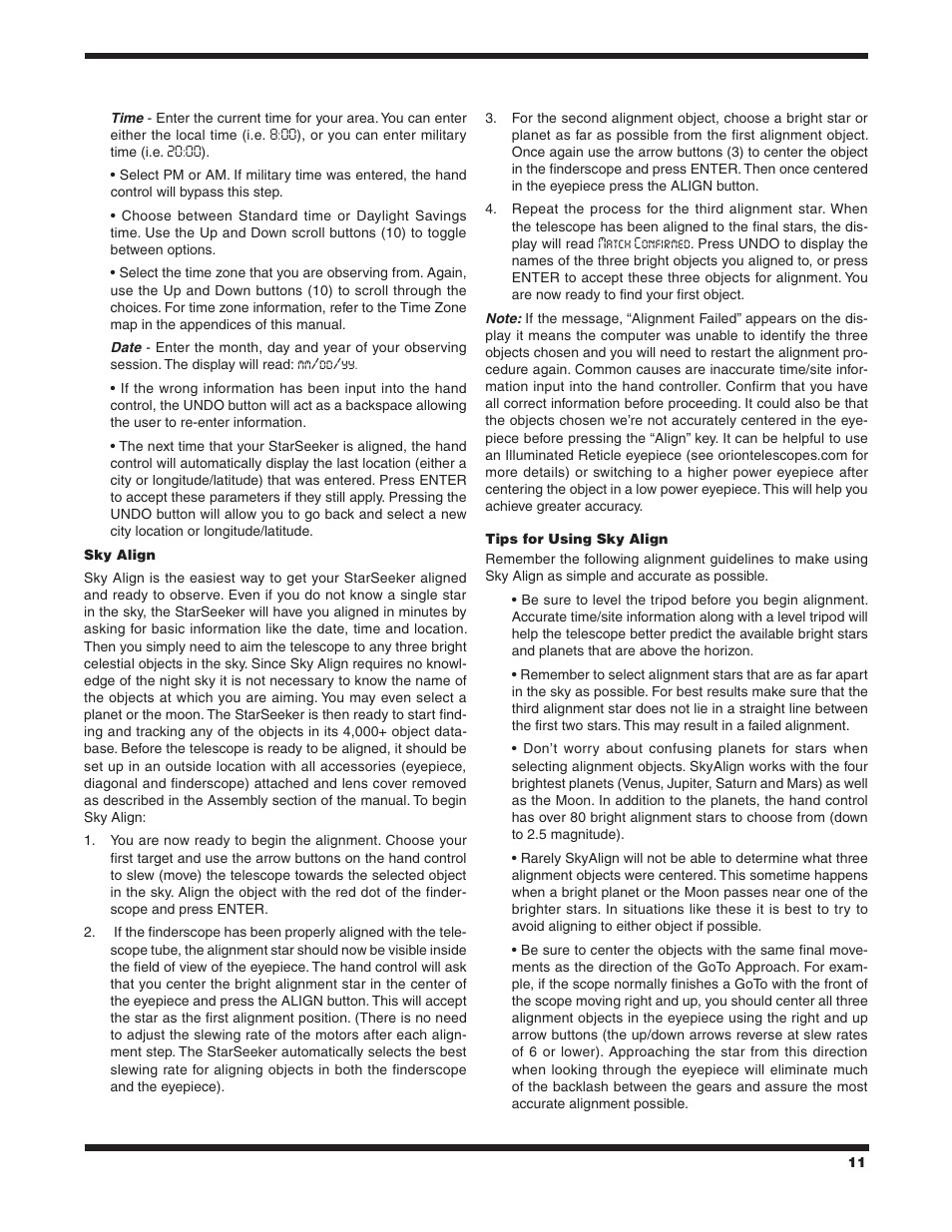 Orion 9533 User Manual | Page 11 / 34