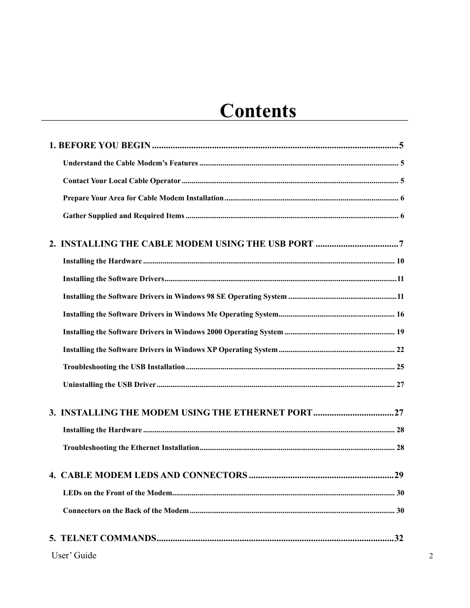 Orion 2000 User Manual | Page 2 / 80
