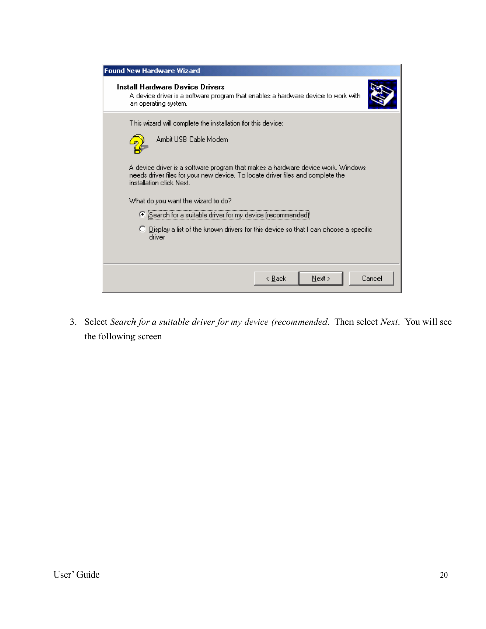 Orion 2000 User Manual | Page 20 / 80
