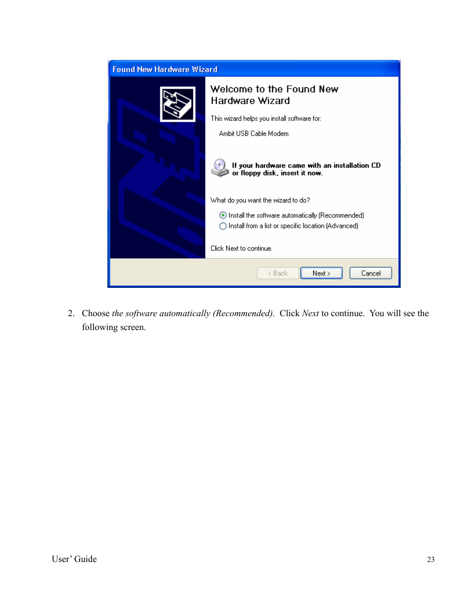 Orion 2000 User Manual | Page 23 / 80