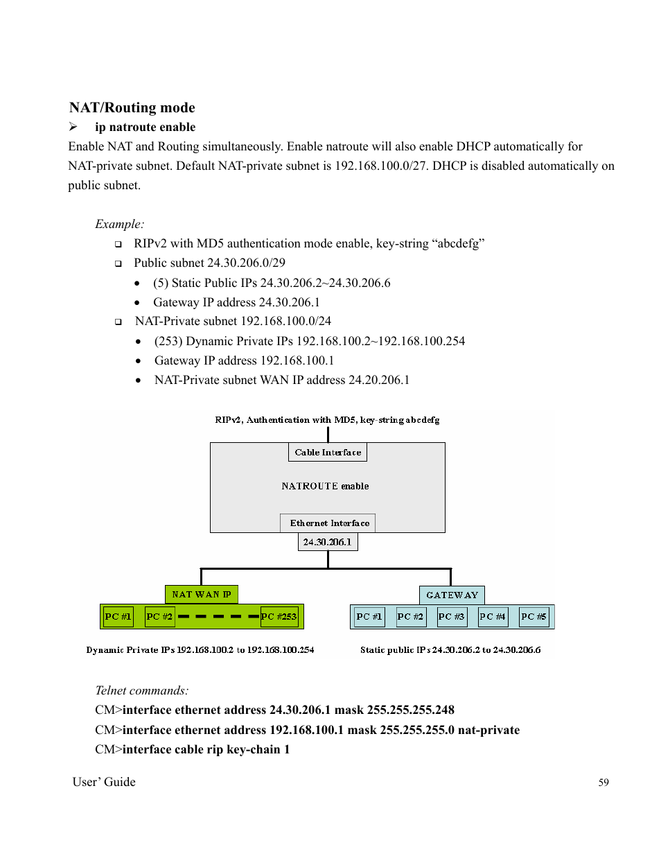 Nat/routing mode | Orion 2000 User Manual | Page 59 / 80
