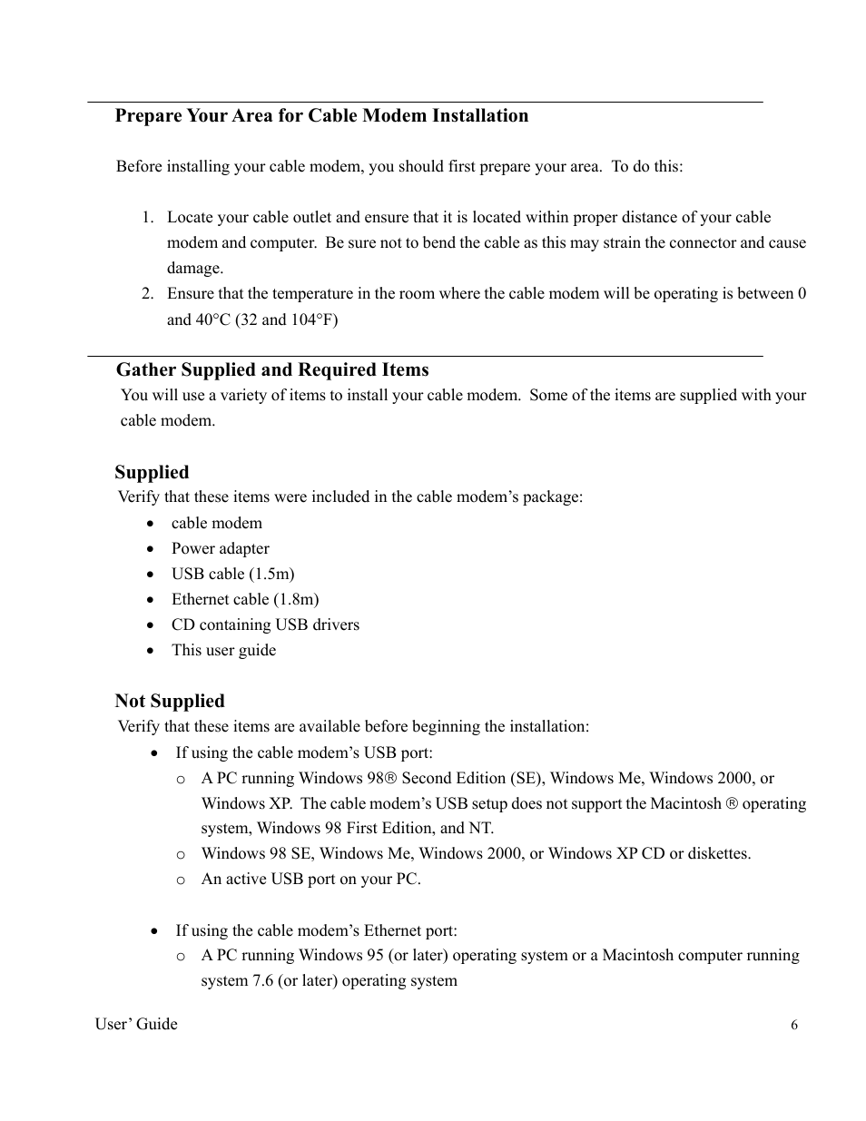 Orion 2000 User Manual | Page 6 / 80