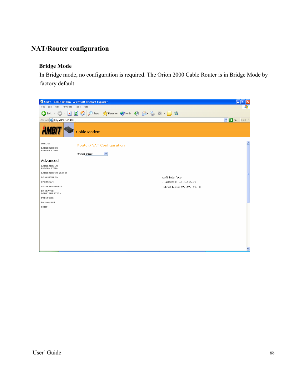Orion 2000 User Manual | Page 68 / 80
