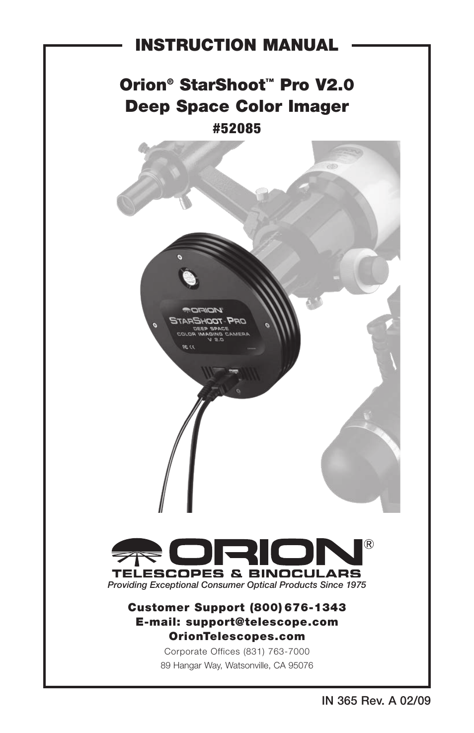 Orion STARSHOOT 52085 User Manual | 29 pages