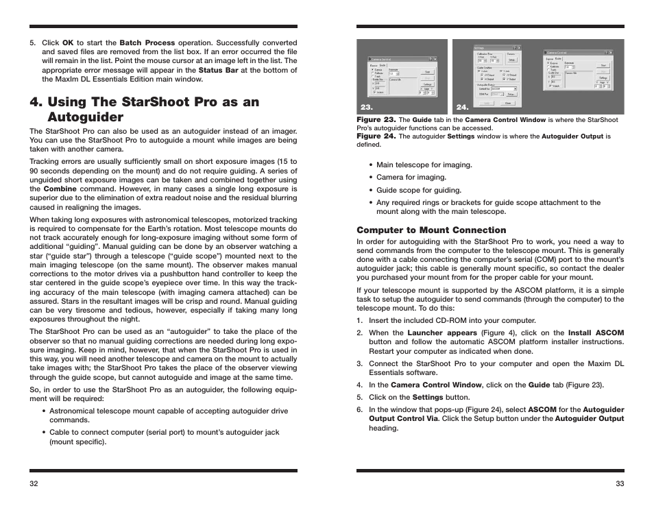 Using the starshoot pro as an autoguider | Orion STARSHOOT 52085 User Manual | Page 17 / 29