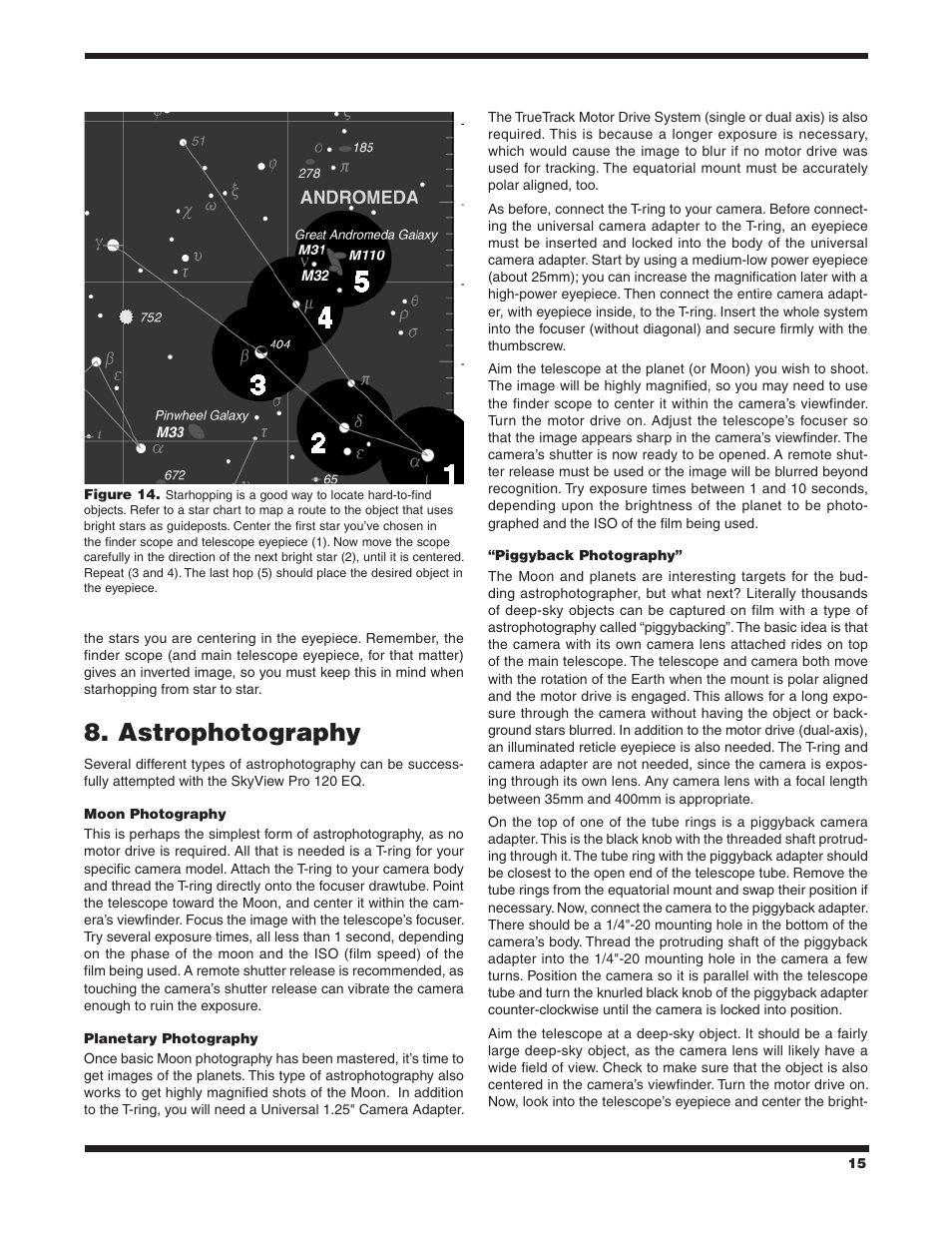 Astrophotography | Orion SKYVIEW PRO 120 EQ User Manual | Page 15 / 18