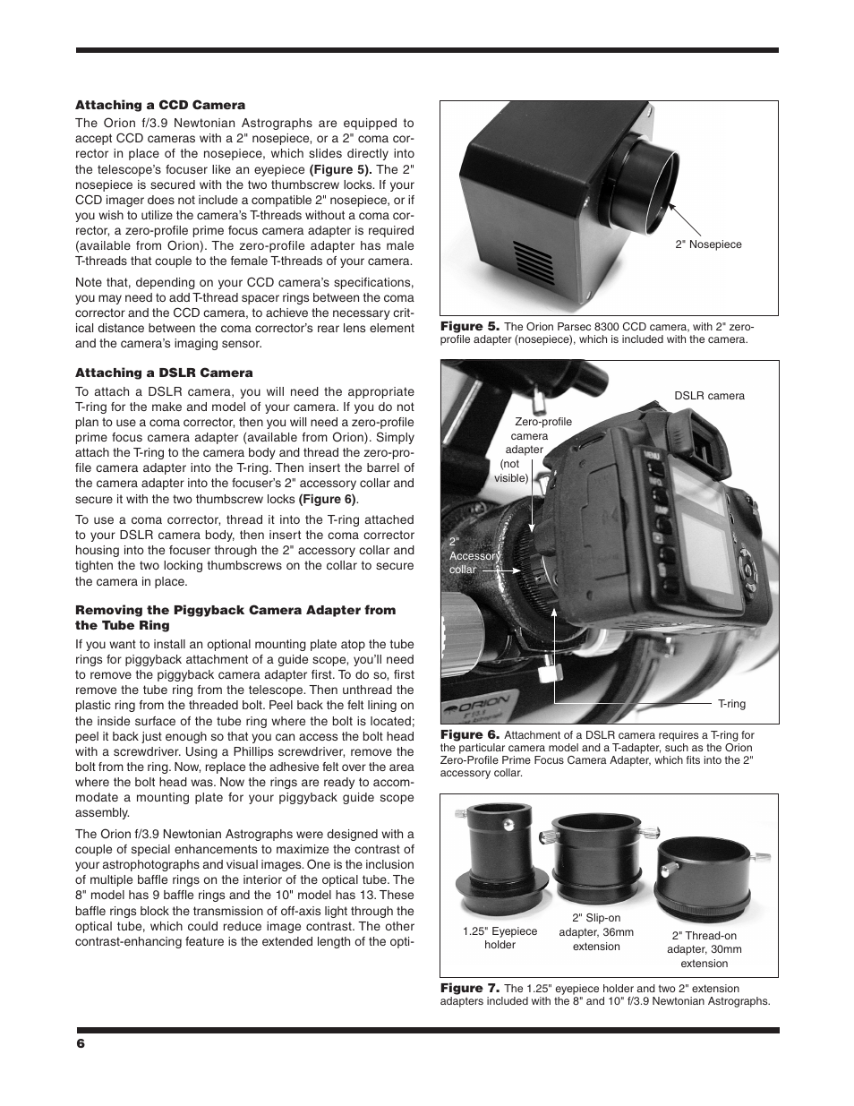Orion #8297 8" F/3.9 User Manual | Page 6 / 12