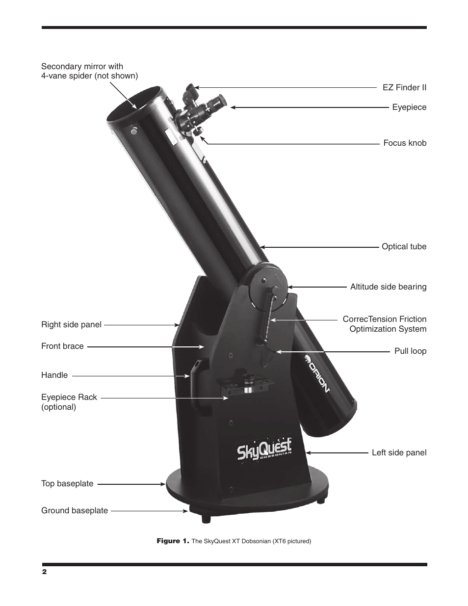 Orion SKYQUEST XT10 CLASSIC User Manual | Page 2 / 18