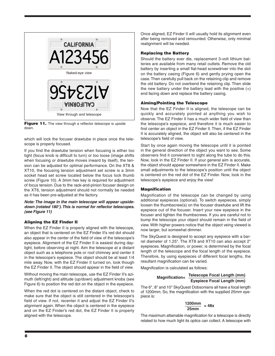 Orion SKYQUEST XT10 CLASSIC User Manual | Page 8 / 18