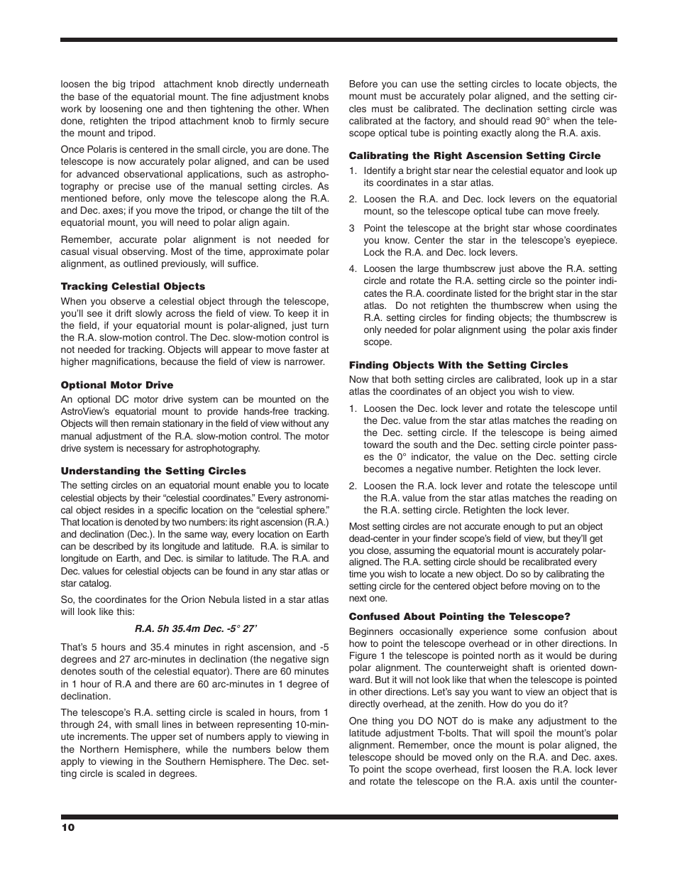 Orion AstroView 9005 User Manual | Page 10 / 16