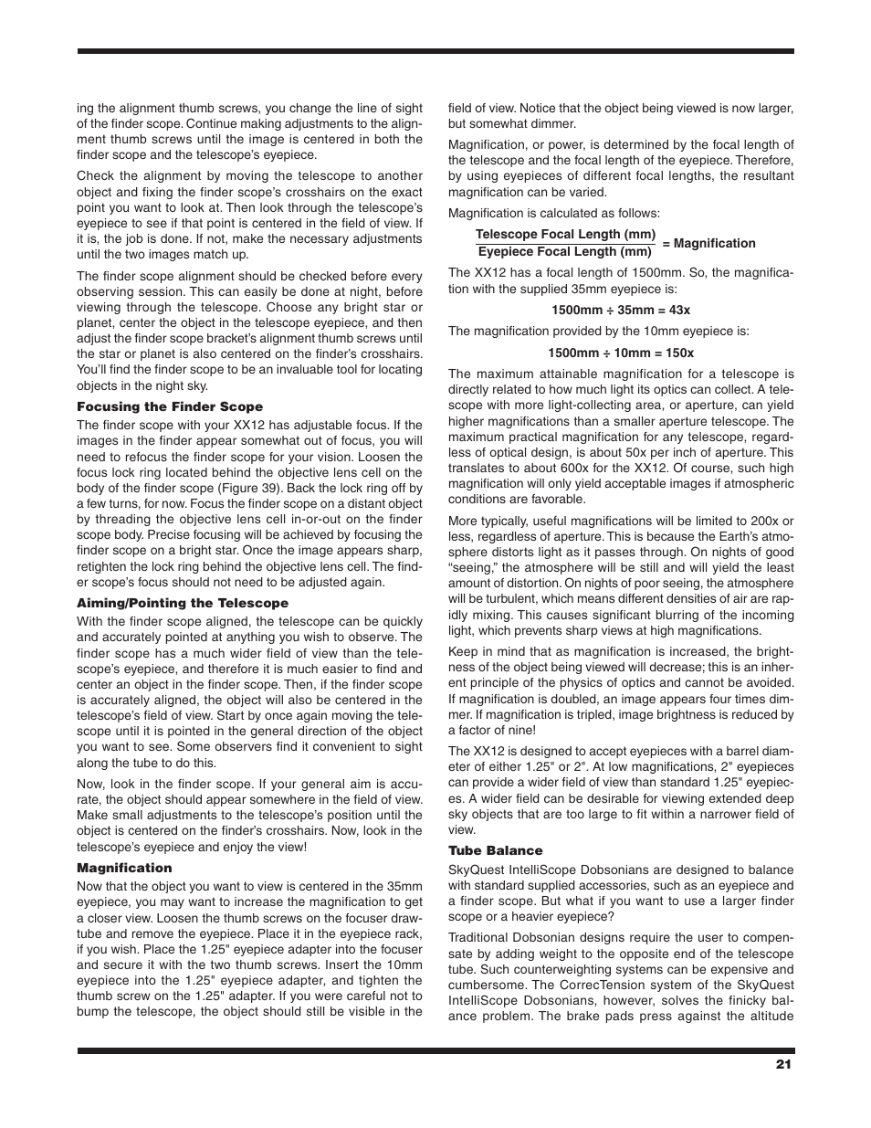 Orion SKYQUEST XX12 User Manual | Page 21 / 28