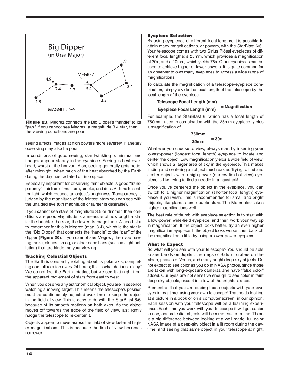 Orion STARBLAST 6/6I User Manual | Page 14 / 64