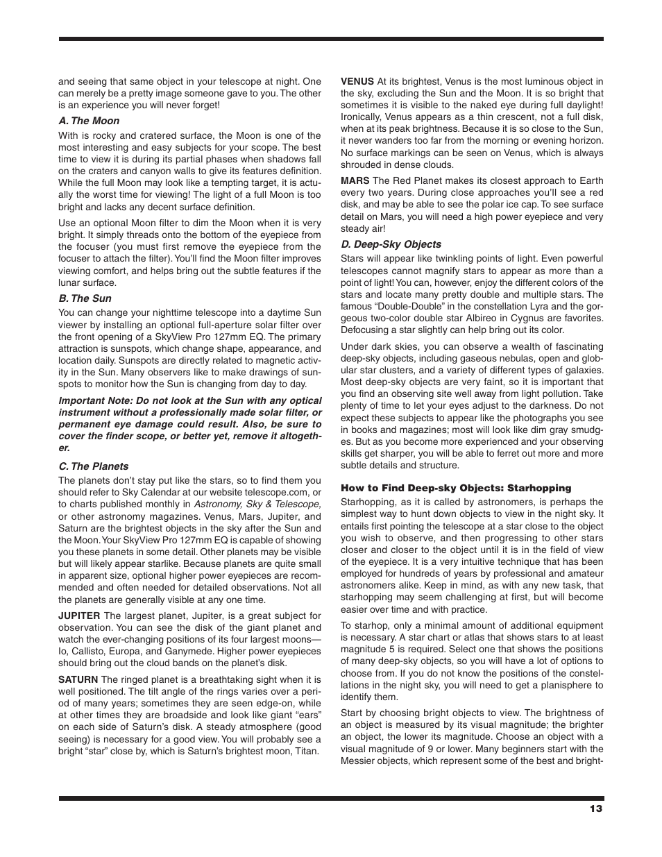 Orion SKYVIEW 9877 User Manual | Page 13 / 16