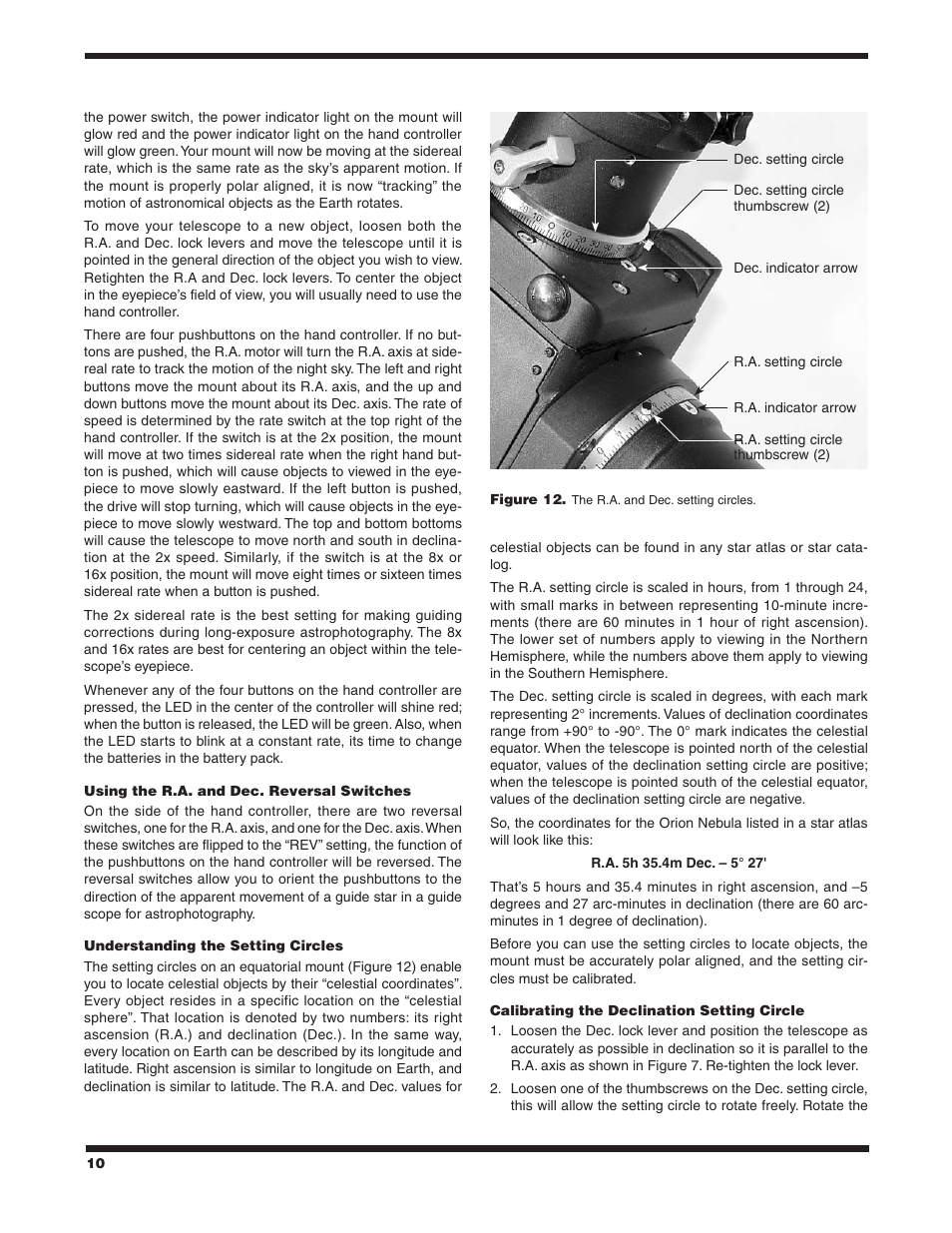 Orion ATLAS 10 EQ 9874 User Manual | Page 10 / 20