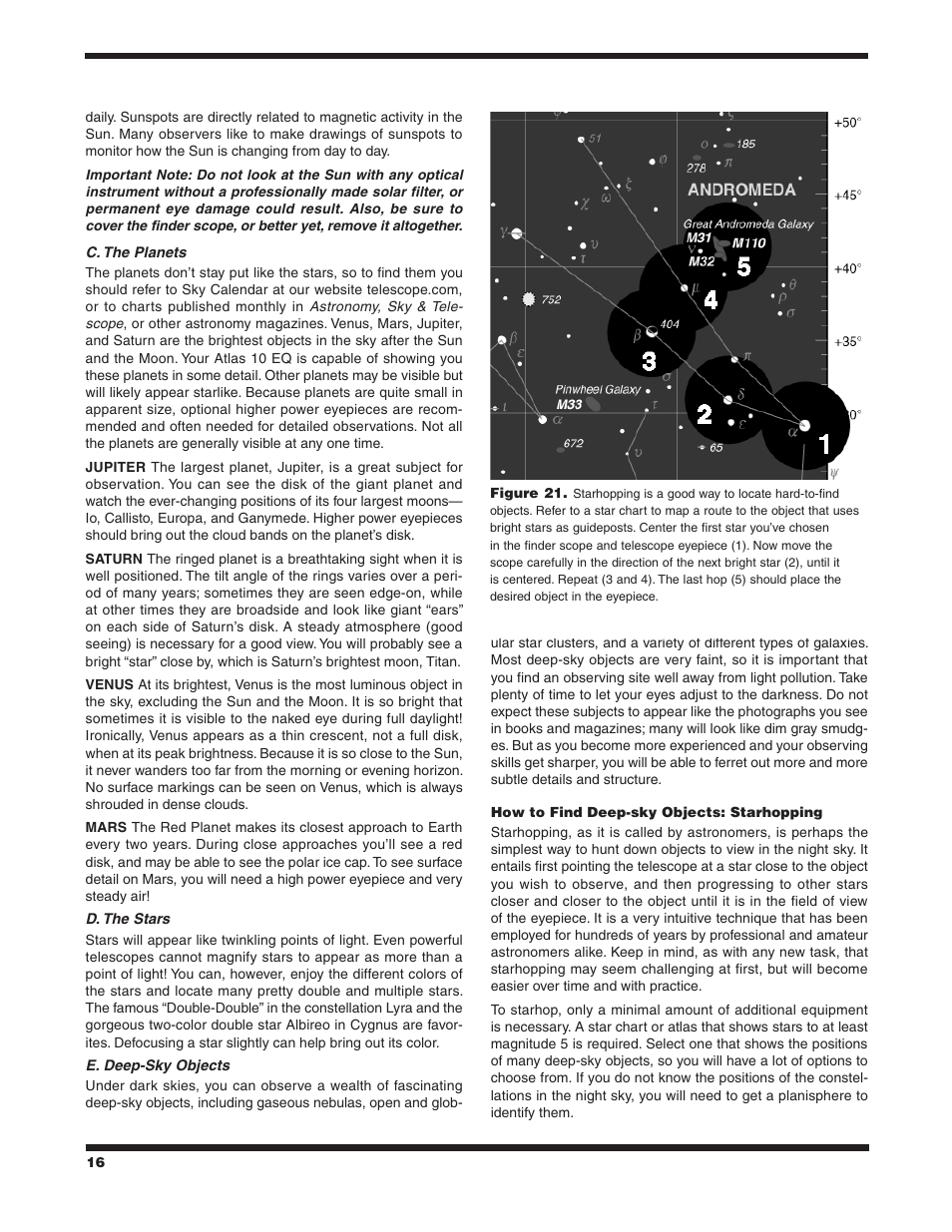 Orion ATLAS 10 EQ 9874 User Manual | Page 16 / 20