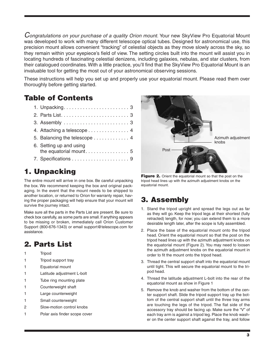 Orion SKYVIEW PRO 9829 User Manual | Page 3 / 10