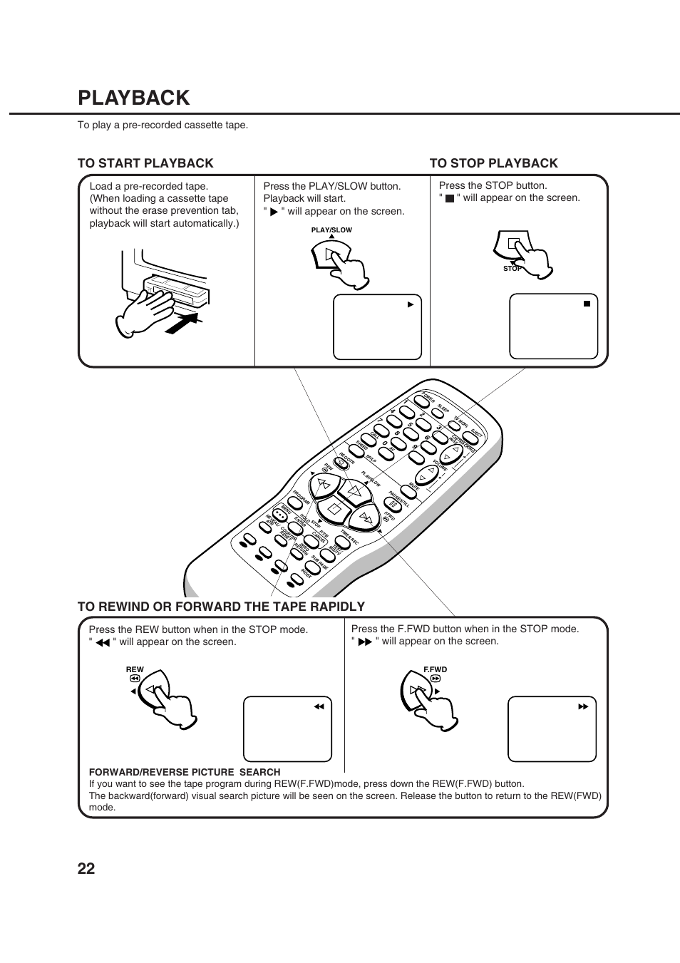 Playback | Orion 20VROT User Manual | Page 24 / 44