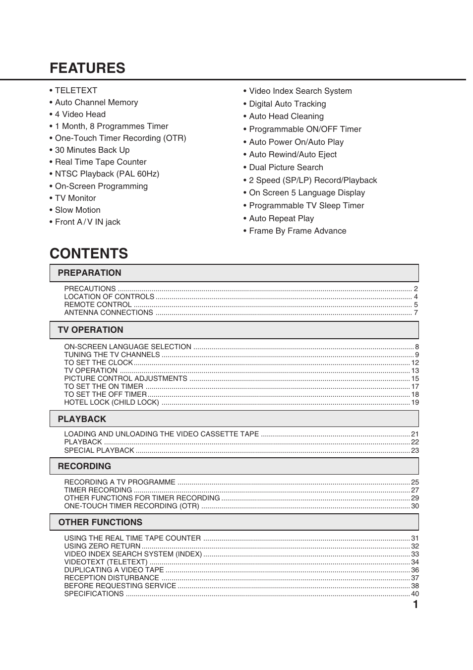 Orion 20VROT User Manual | Page 3 / 44