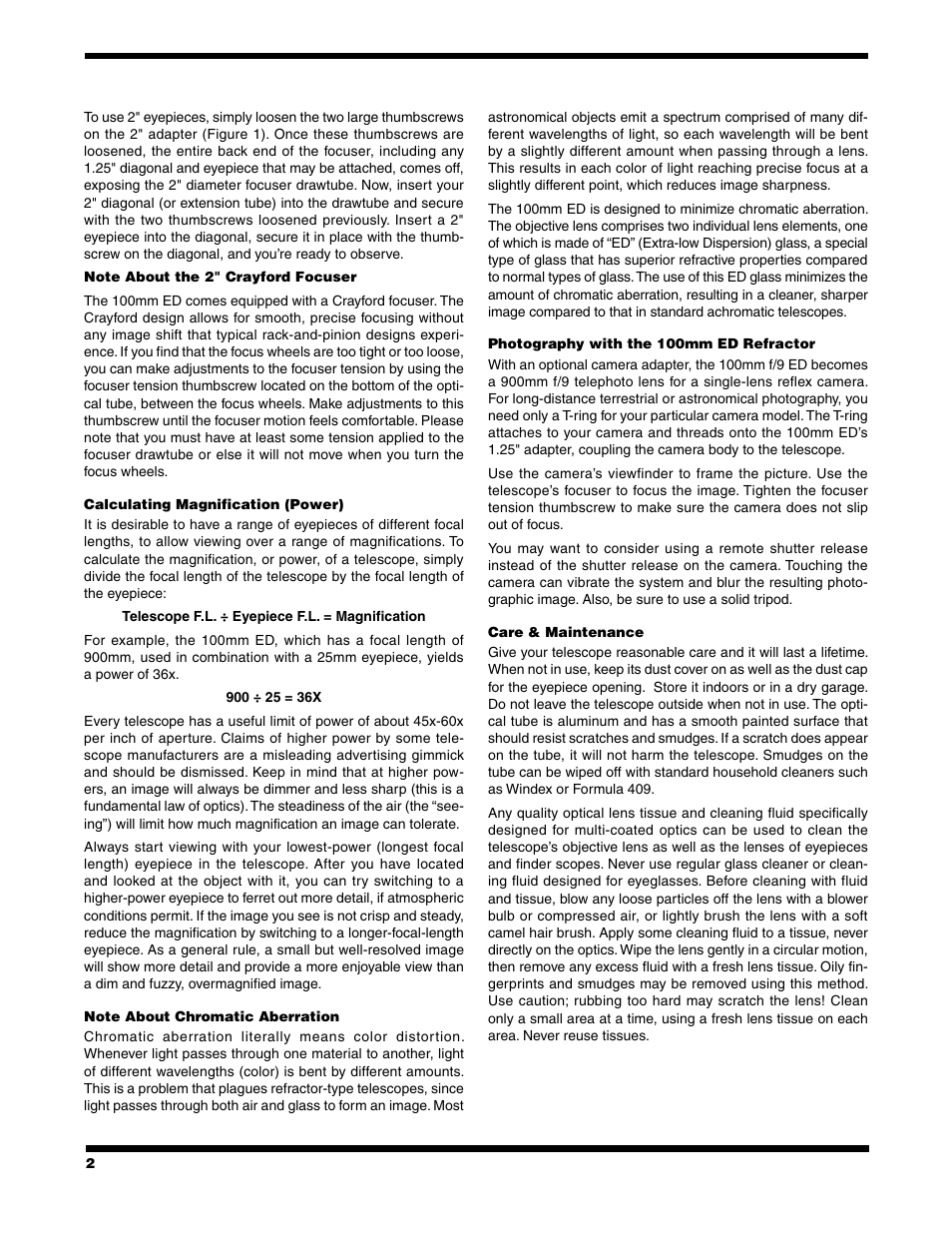 Orion Hunting Equipment User Manual | Page 2 / 4