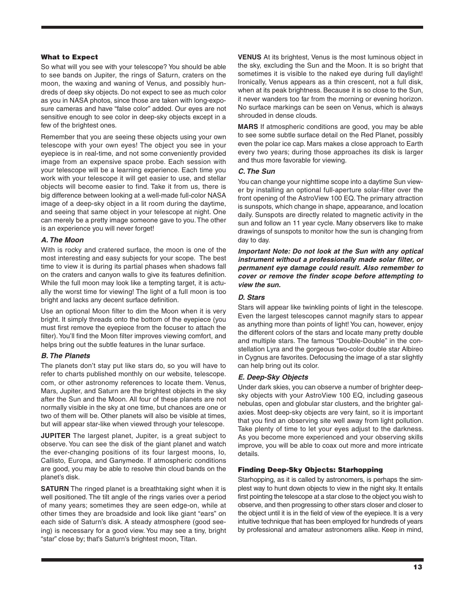 Orion ASTROVIEW 9862 User Manual | Page 13 / 16