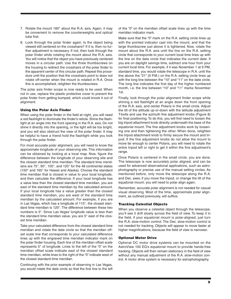 Orion ASTROVIEW 9862 User Manual | Page 9 / 16