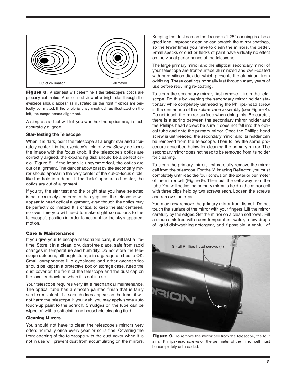 Orion 9786 User Manual | Page 7 / 8