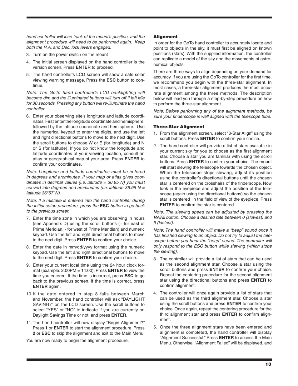 Orion SIRIUS 9995 User Manual | Page 13 / 28