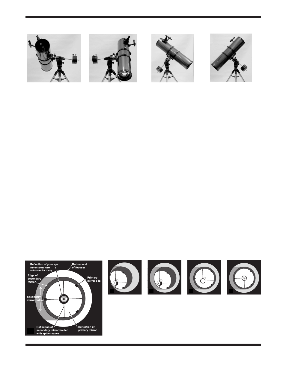 Collimation (aligning the mirrors) | Orion 8 EQ User Manual | Page 11 / 20