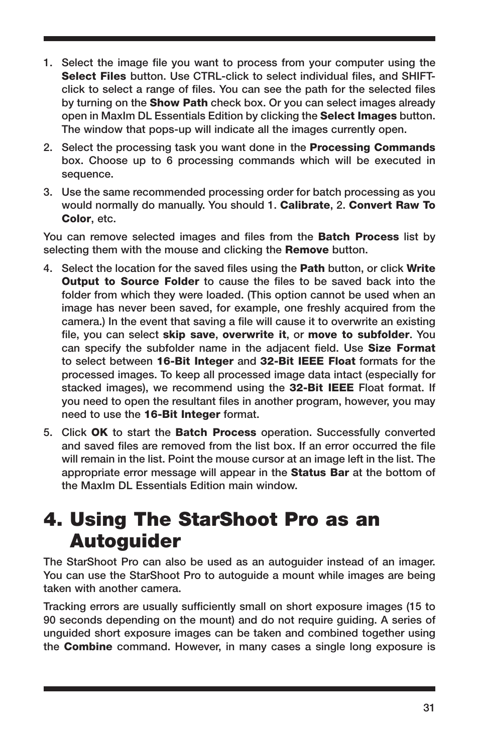 Using the starshoot pro as an autoguider | Orion 52084 User Manual | Page 31 / 56