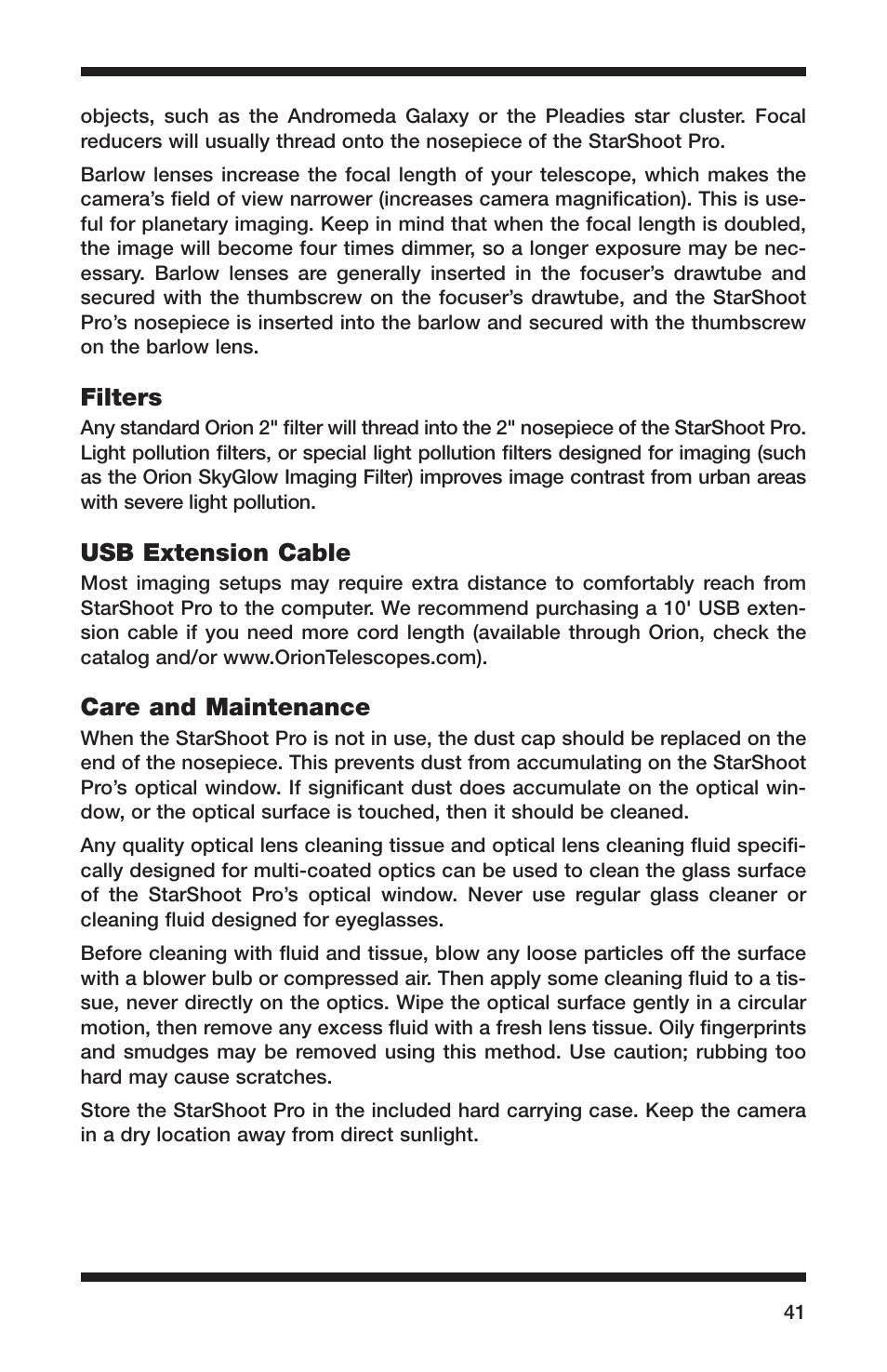 Orion 52084 User Manual | Page 41 / 56